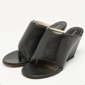 Proenza schouler slant wedge tong sandals